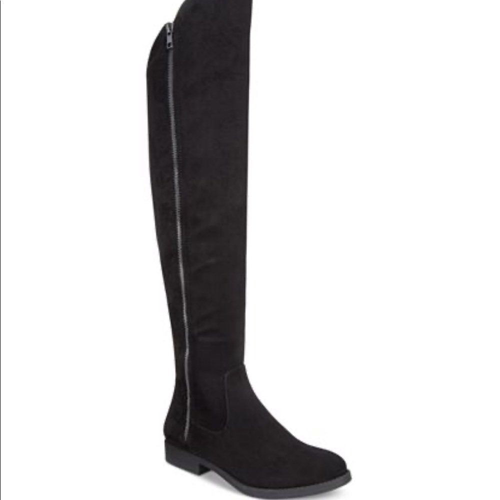 Black over the knee boots